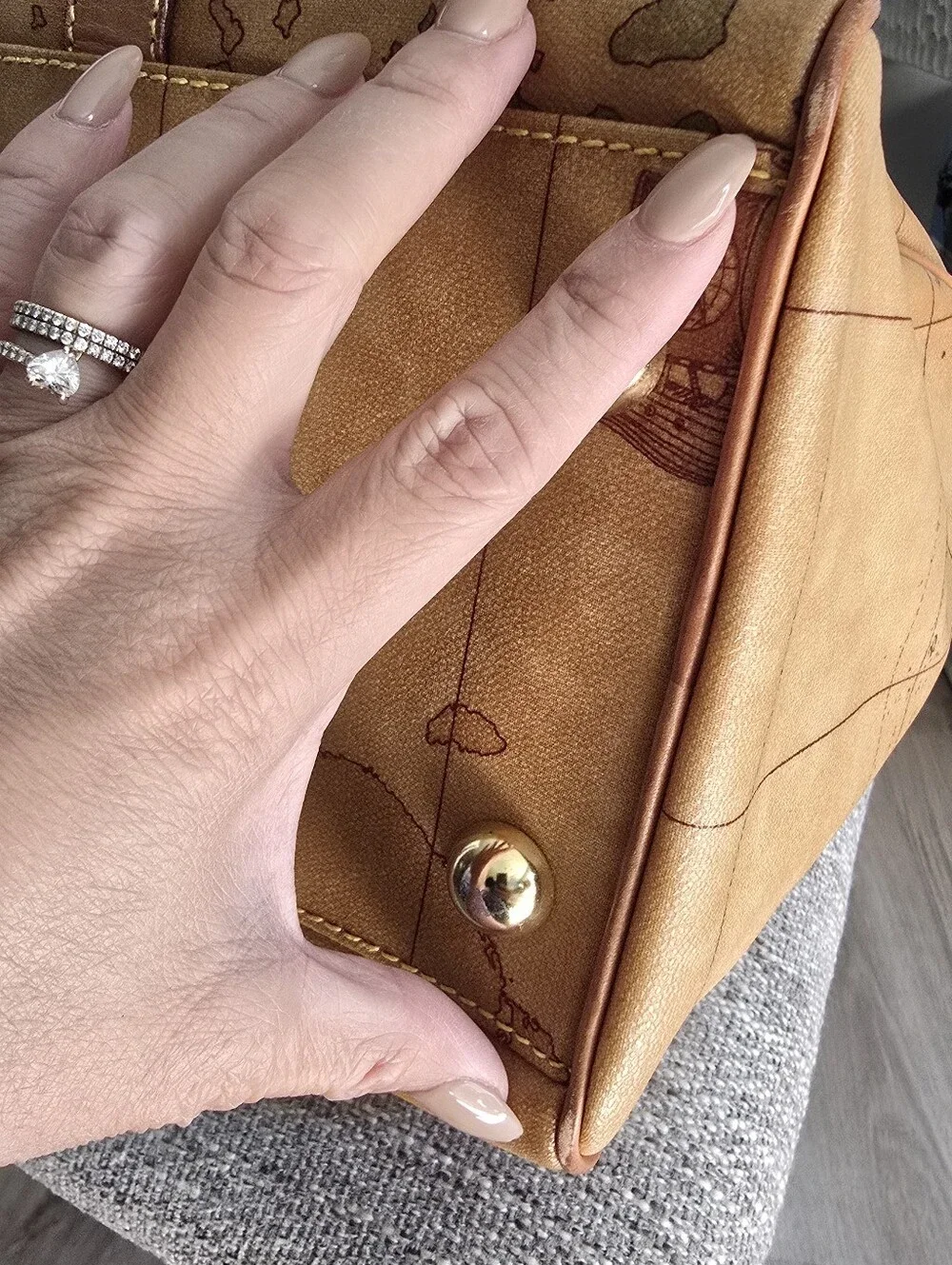 Authentic Alviero Martini Satchel Handbag